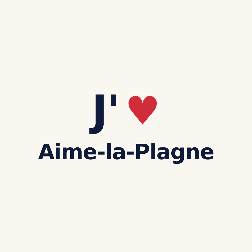 Tasse personnalisée Aime-la-Plagne — design J'aime Aime-la-Plagne