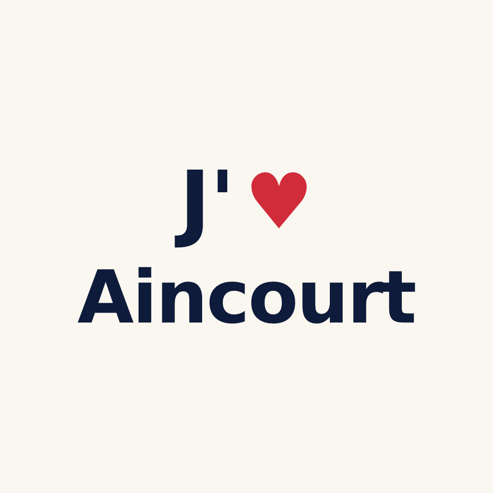 Tasse personnalisée Aincourt — design J'aime Aincourt