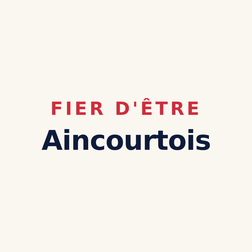 Tasse « Fier d'être Aincourtois » — design pour Aincourt