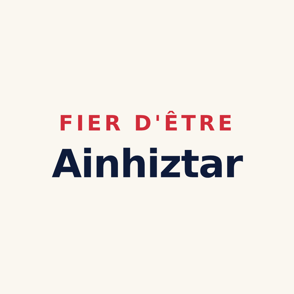 Tasse « Fier d'être Ainhiztar » — design pour Ainhice-Mongelos