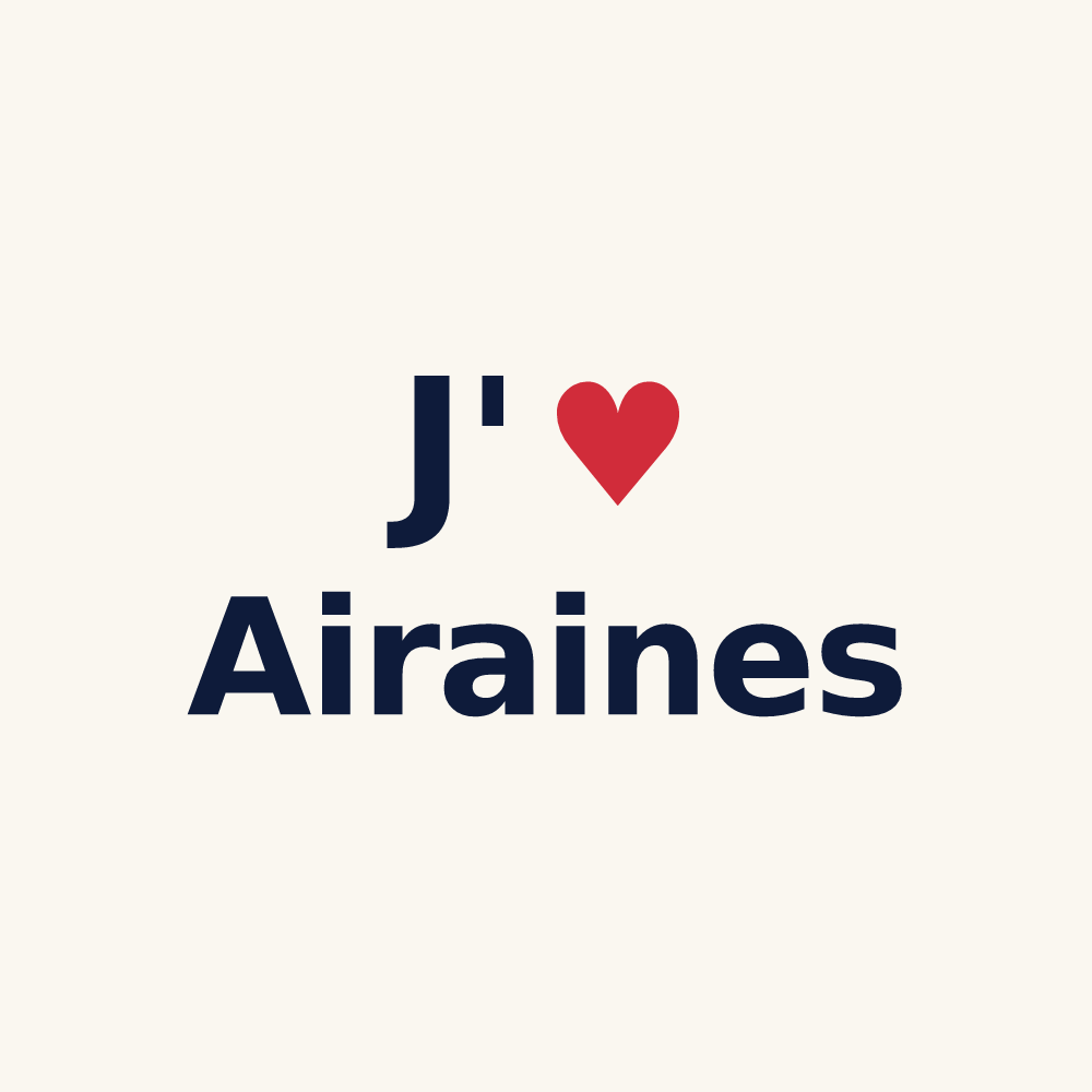 Tasse personnalisée Airaines — design J'aime Airaines