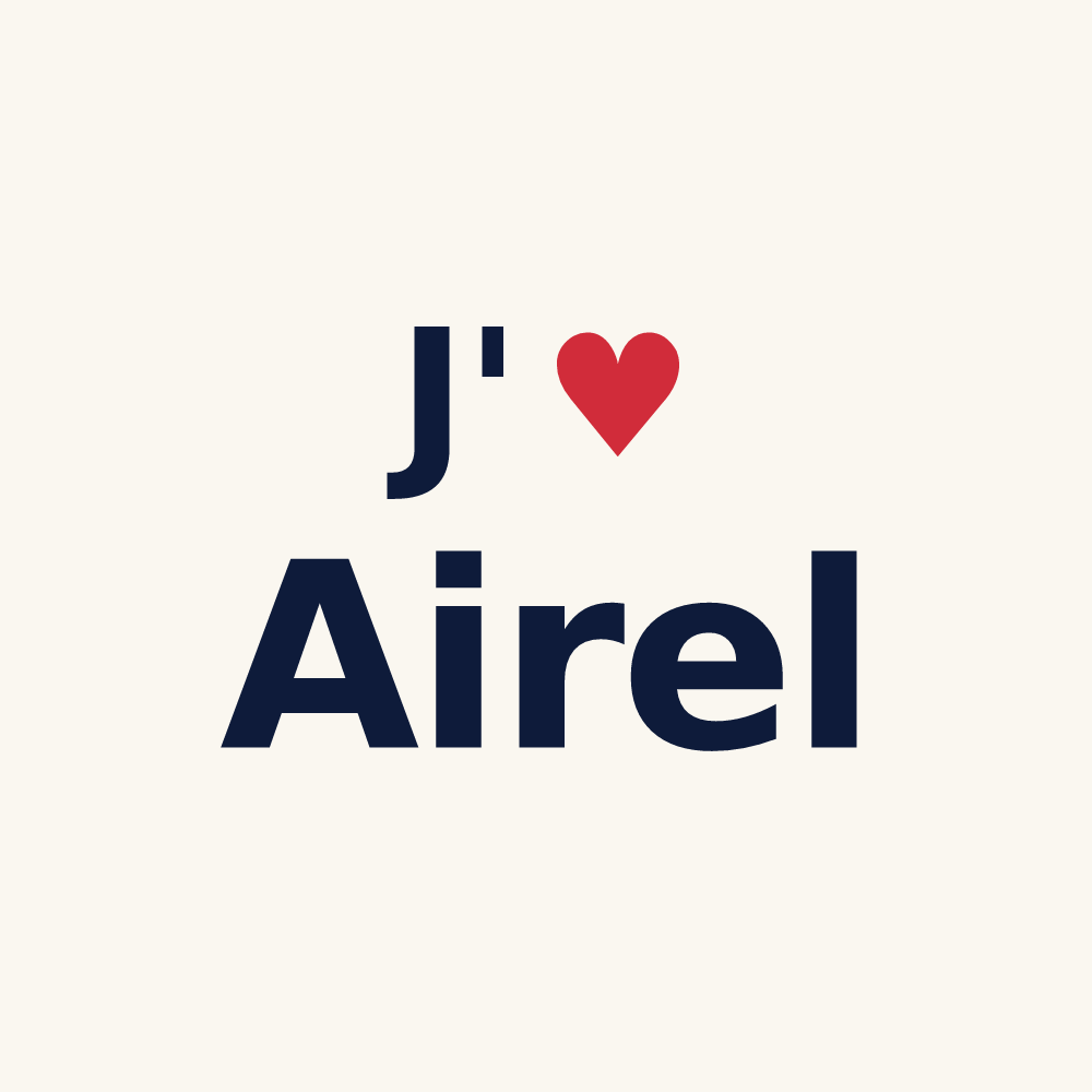 Tasse personnalisée Airel — design J'aime Airel