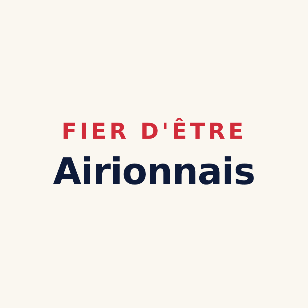 Tasse « Fier d'être Airionnais » — design pour Airion