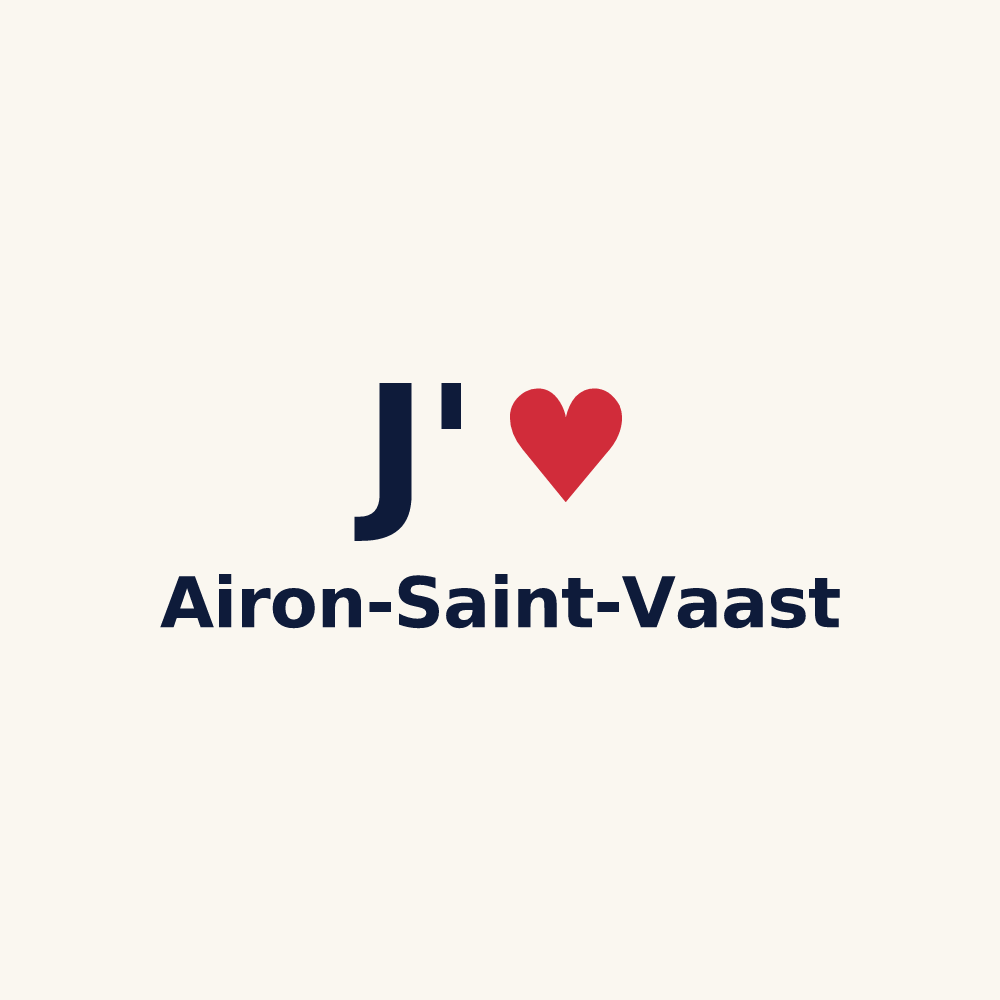 Tasse personnalisée Airon-Saint-Vaast — design J'aime Airon-Saint-Vaast