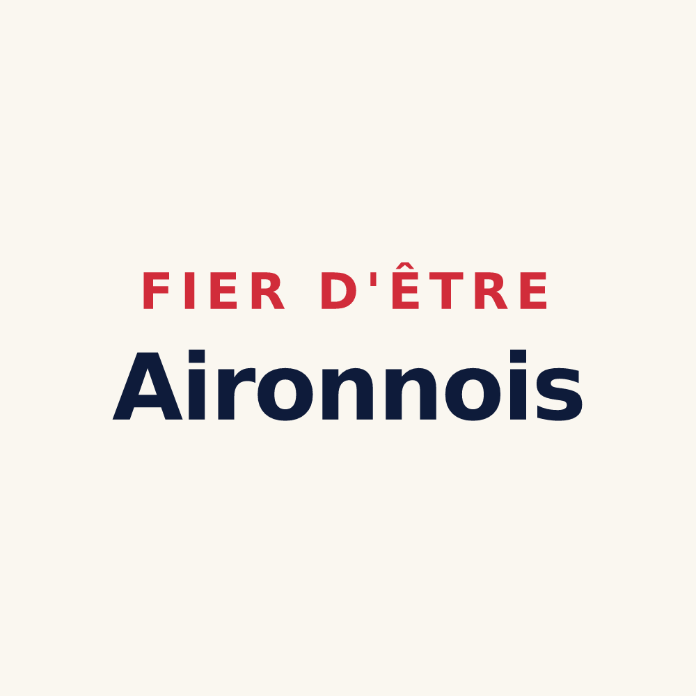 Tasse « Fier d'être Aironnois » — design pour Airon-Saint-Vaast