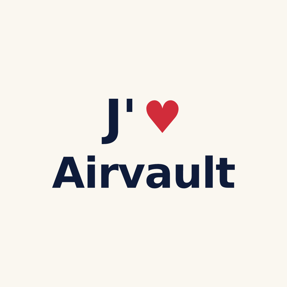 Tasse personnalisée Airvault — design J'aime Airvault