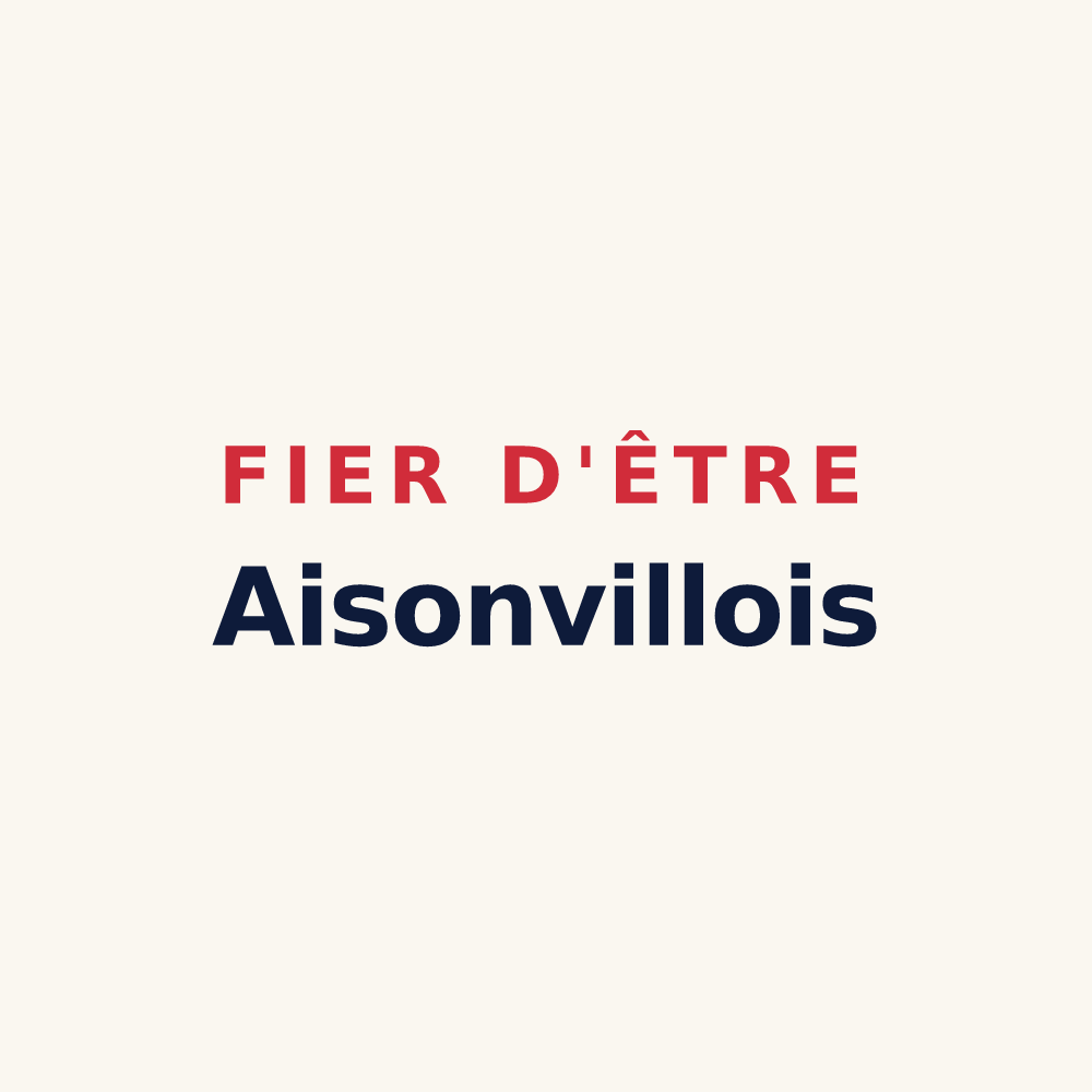 Tasse « Fier d'être Aisonvillois » — design pour Aisonville-et-Bernoville