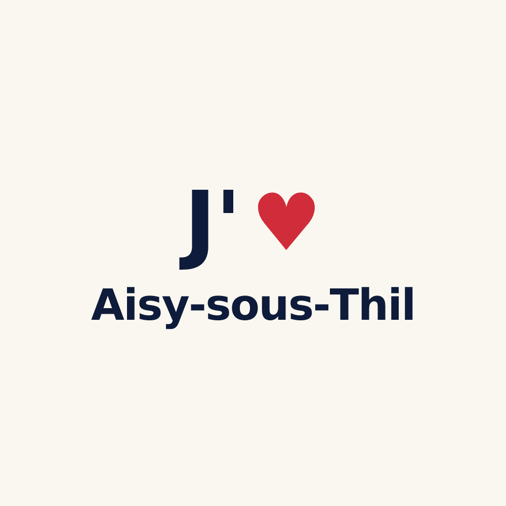 Tasse personnalisée Aisy-sous-Thil — design J'aime Aisy-sous-Thil