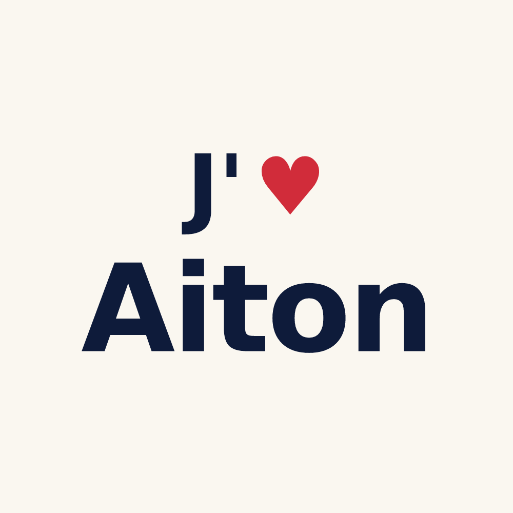 Tasse personnalisée Aiton — design J'aime Aiton