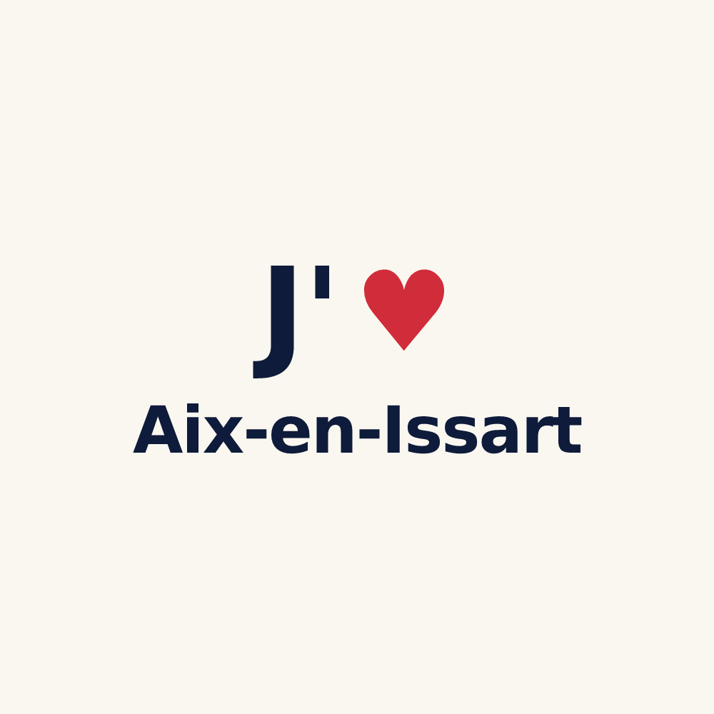Tasse personnalisée Aix-en-Issart — design J'aime Aix-en-Issart