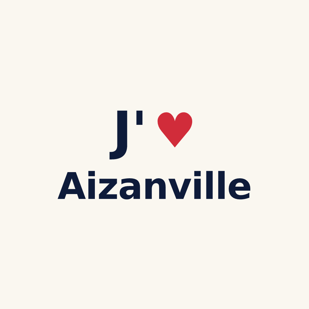 Tasse personnalisée Aizanville — design J'aime Aizanville