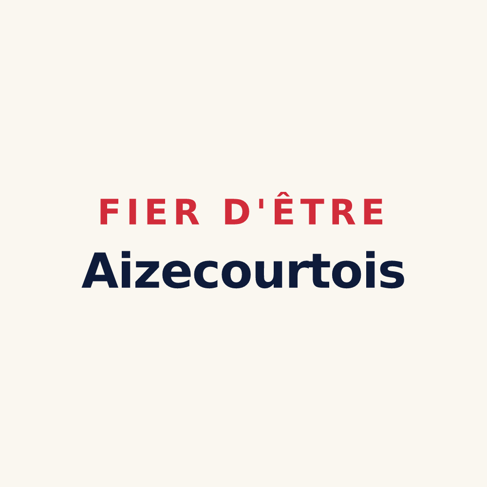 Tasse « Fier d'être Aizecourtois » — design pour Aizecourt-le-Bas