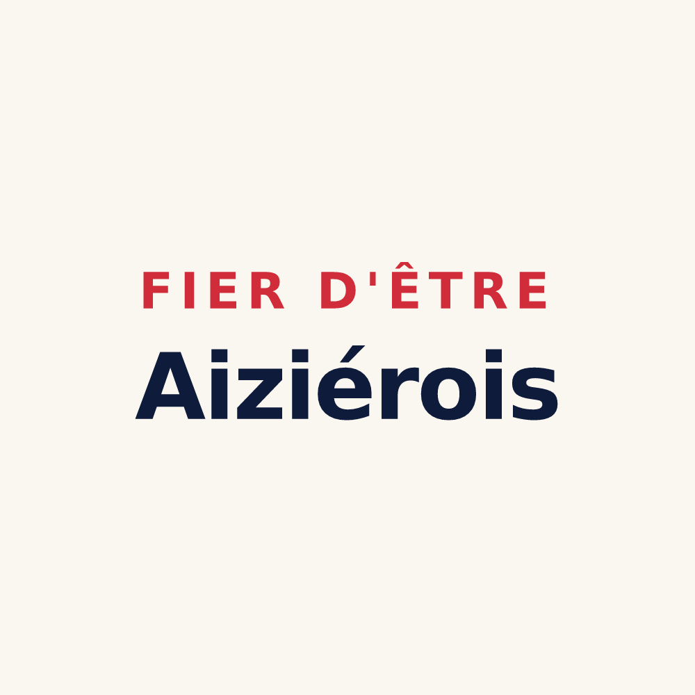Tasse « Fier d'être Aiziérois » — design pour Aizier