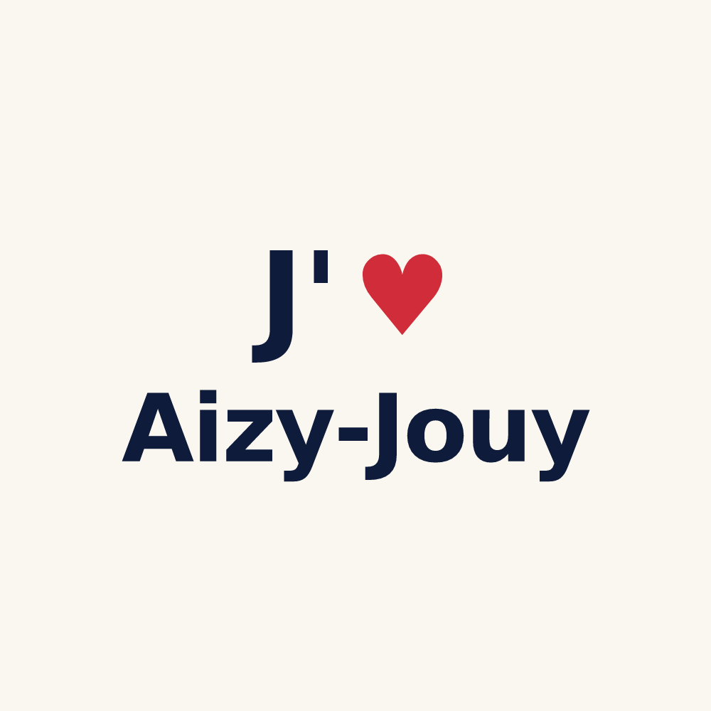 Tasse personnalisée Aizy-Jouy — design J'aime Aizy-Jouy