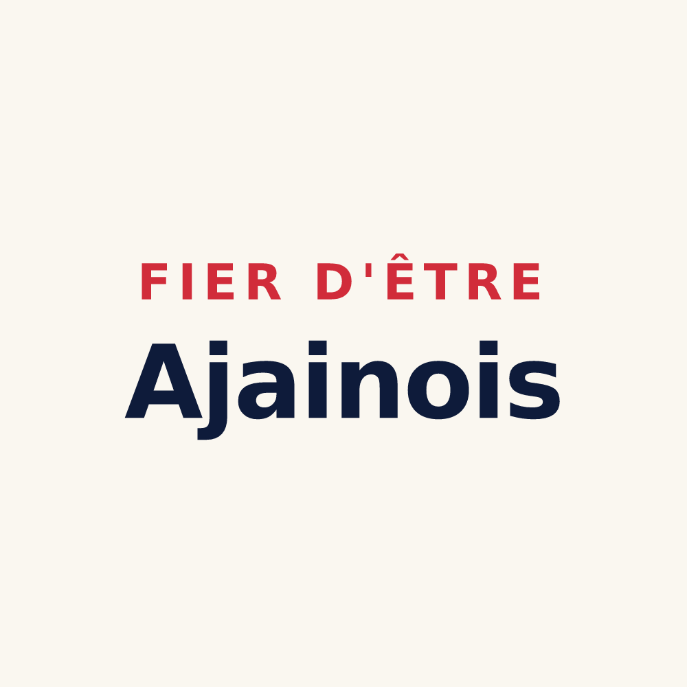 Tasse « Fier d'être Ajainois » — design pour Ajain