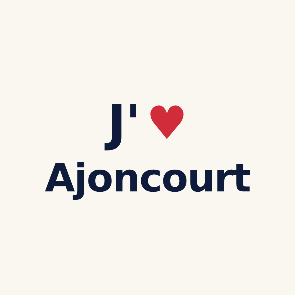 Tasse personnalisée Ajoncourt — design J'aime Ajoncourt