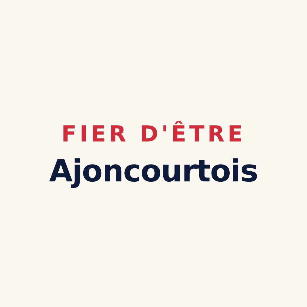 Tasse « Fier d'être Ajoncourtois » — design pour Ajoncourt