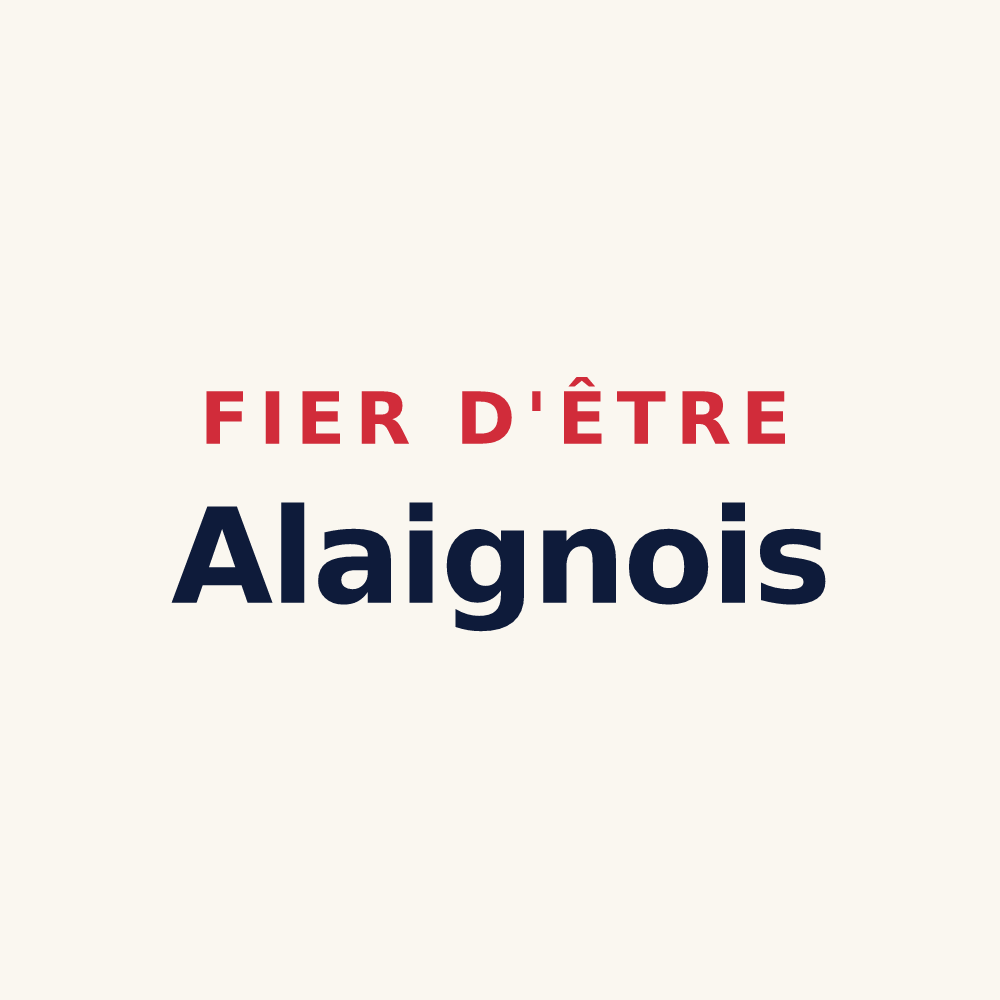 Tasse « Fier d'être Alaignois » — design pour Alaigne