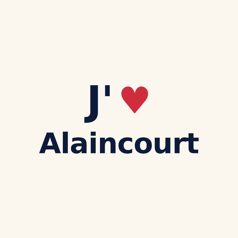 Tasse personnalisée Alaincourt — design J'aime Alaincourt