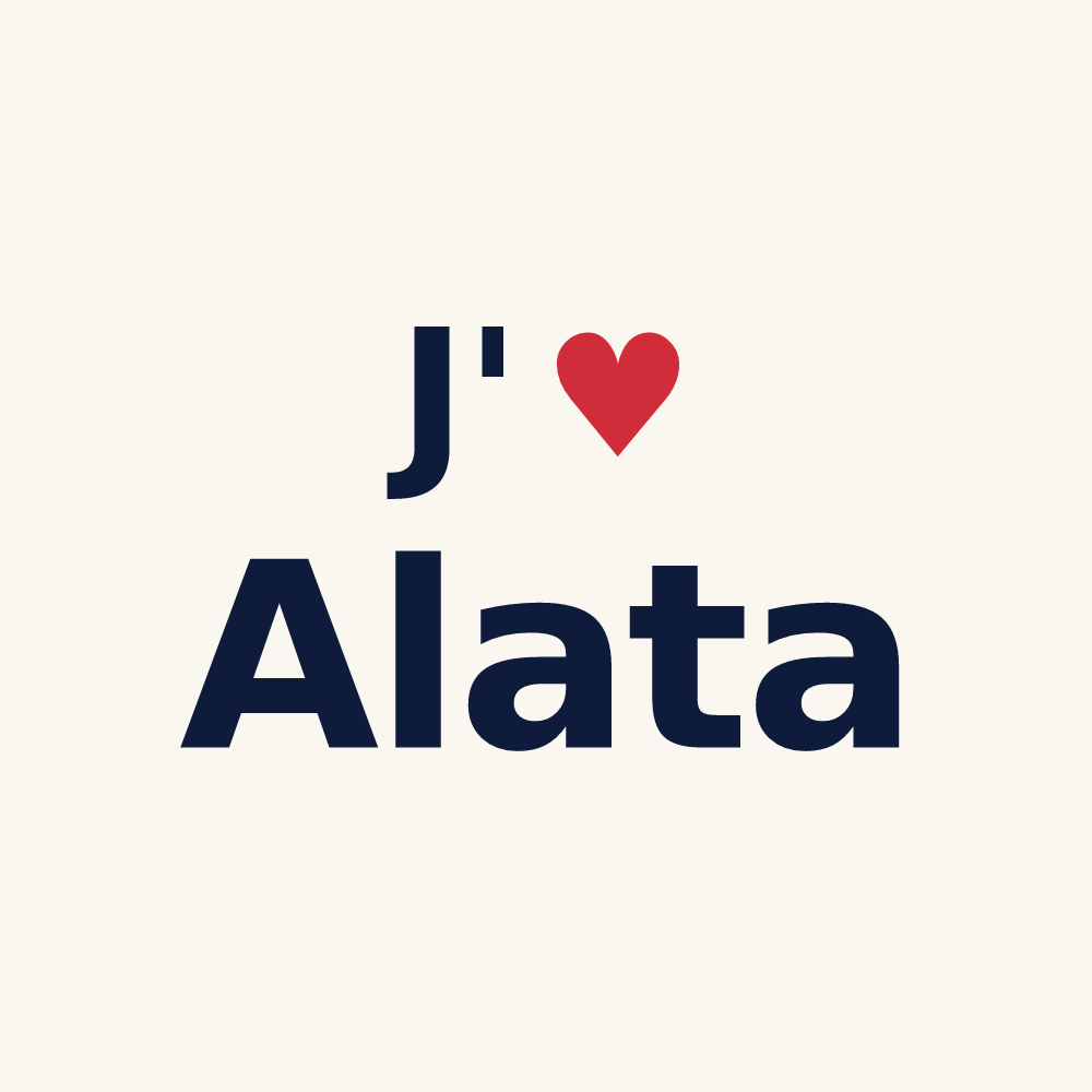Tasse personnalisée Alata — design J'aime Alata