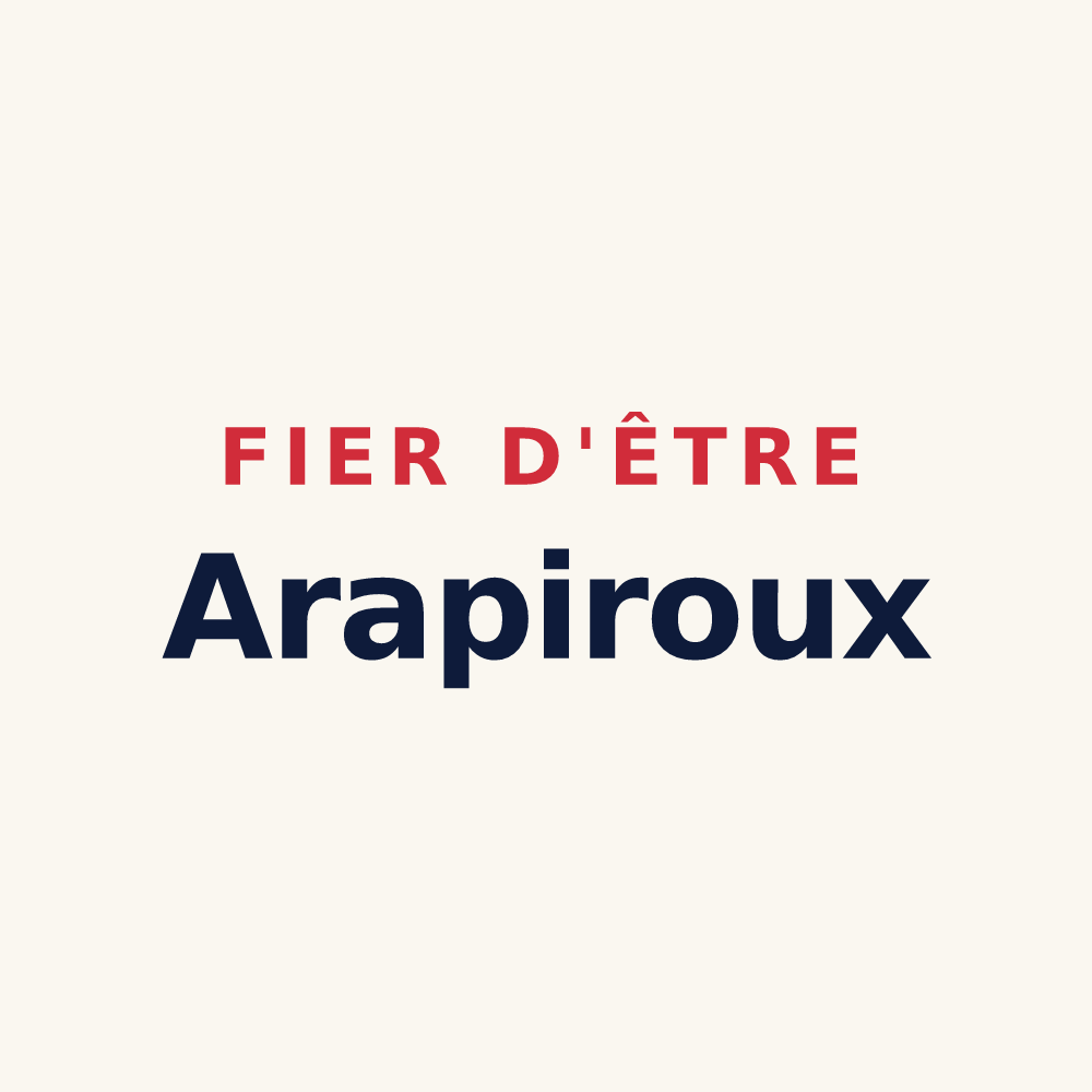 Tasse « Fier d'être Arapiroux » — design pour Albepierre-Bredons