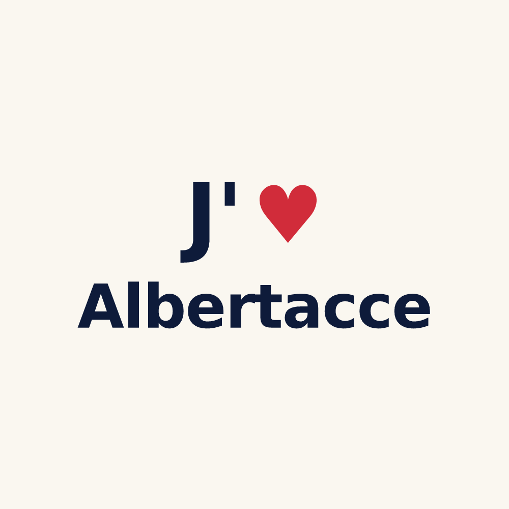 Tasse personnalisée Albertacce — design J'aime Albertacce