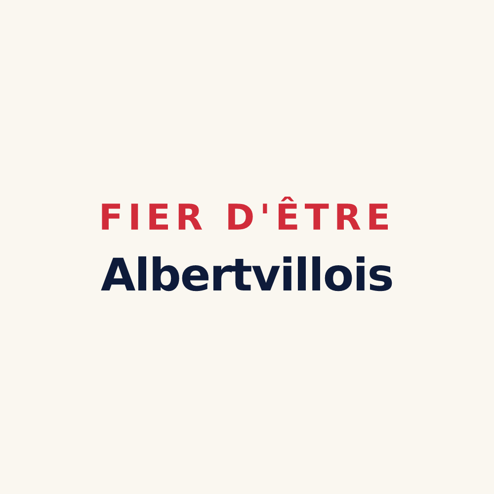 Tasse « Fier d'être Albertvillois » — design pour Albertville