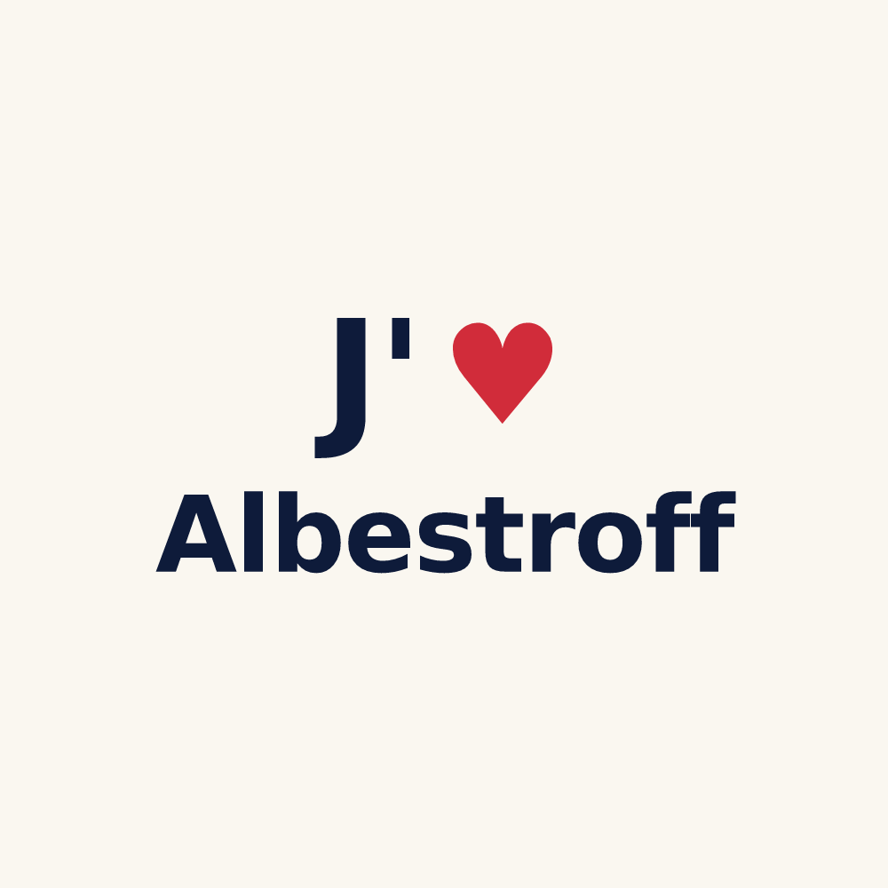 Tasse personnalisée Albestroff — design J'aime Albestroff