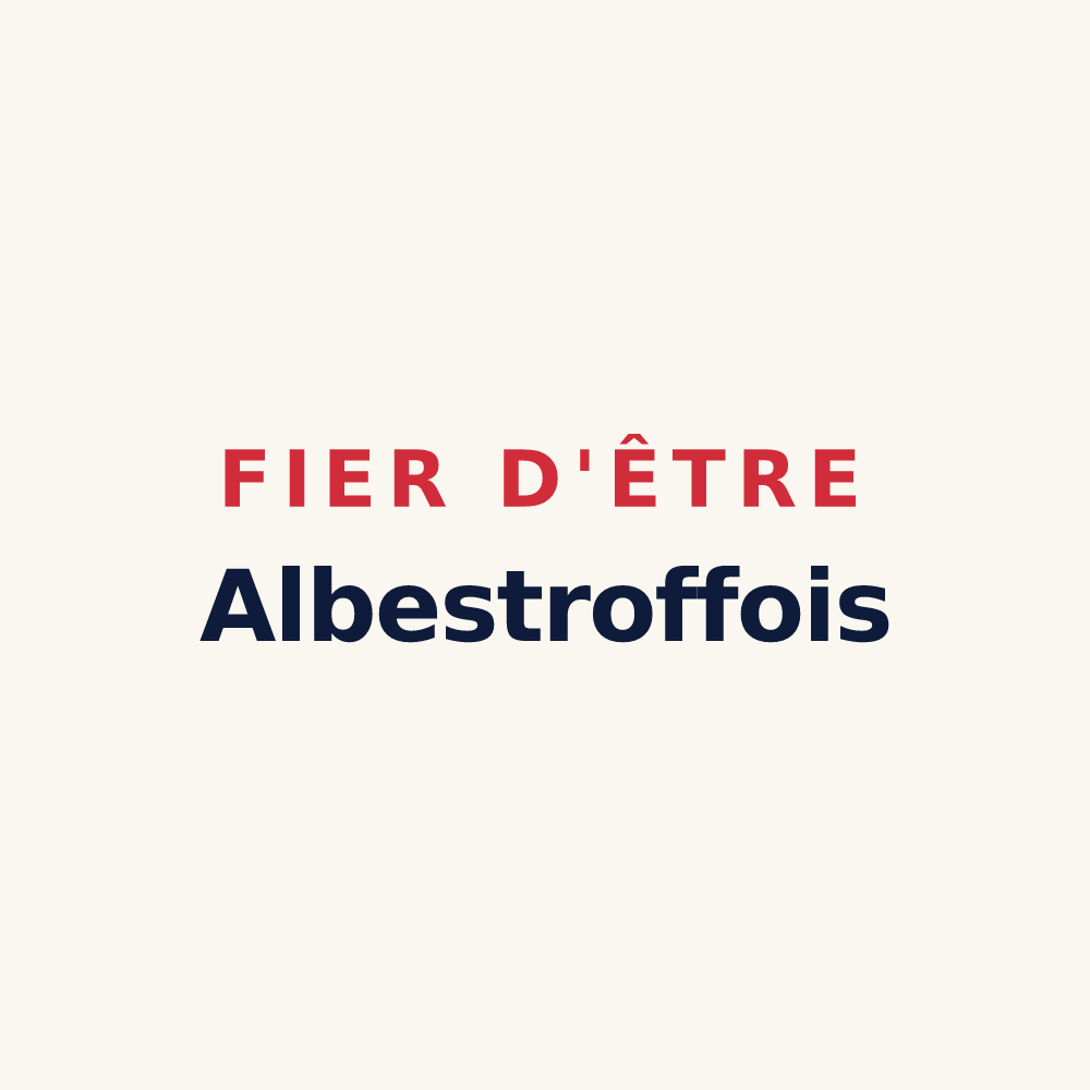 Tasse « Fier d'être Albestroffois » — design pour Albestroff