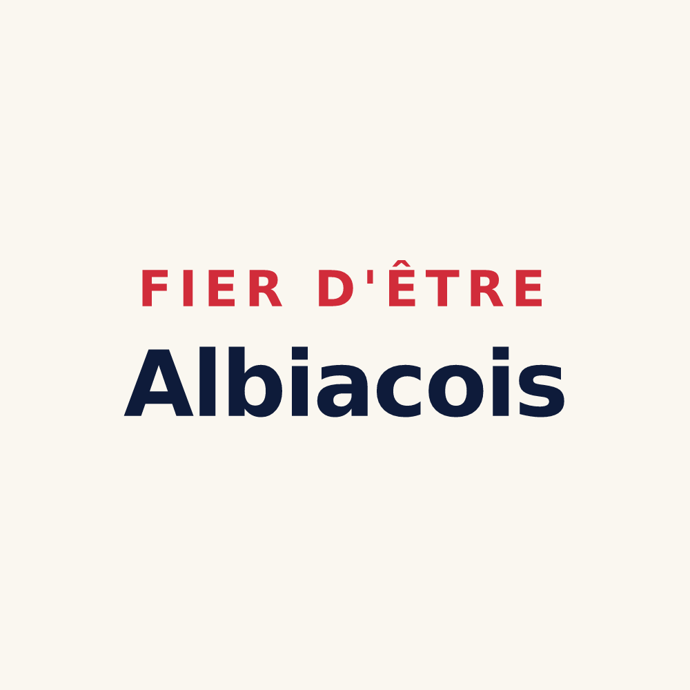 Tasse « Fier d'être Albiacois » — design pour Albiac