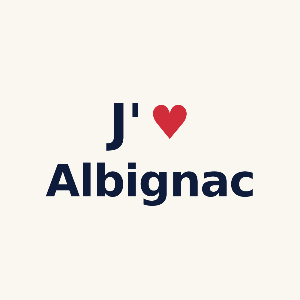 Tasse personnalisée Albignac — design J'aime Albignac