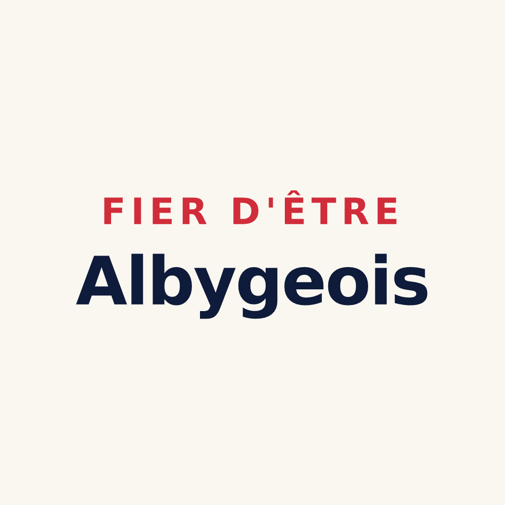 Tasse « Fier d'être Albygeois » — design pour Alby-sur-Chéran