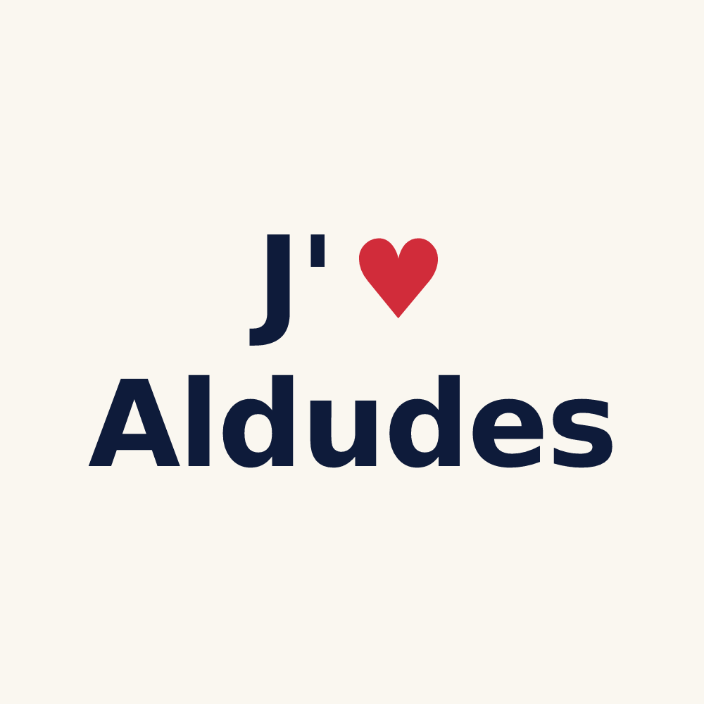 Tasse personnalisée Aldudes — design « J'aime Aldudes » imprimé sur la tasse