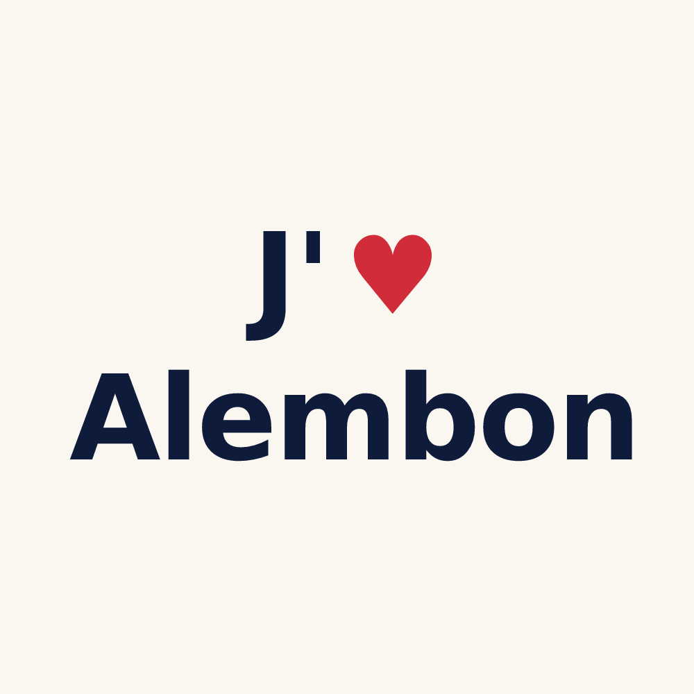 Tasse personnalisée Alembon — design J'aime Alembon