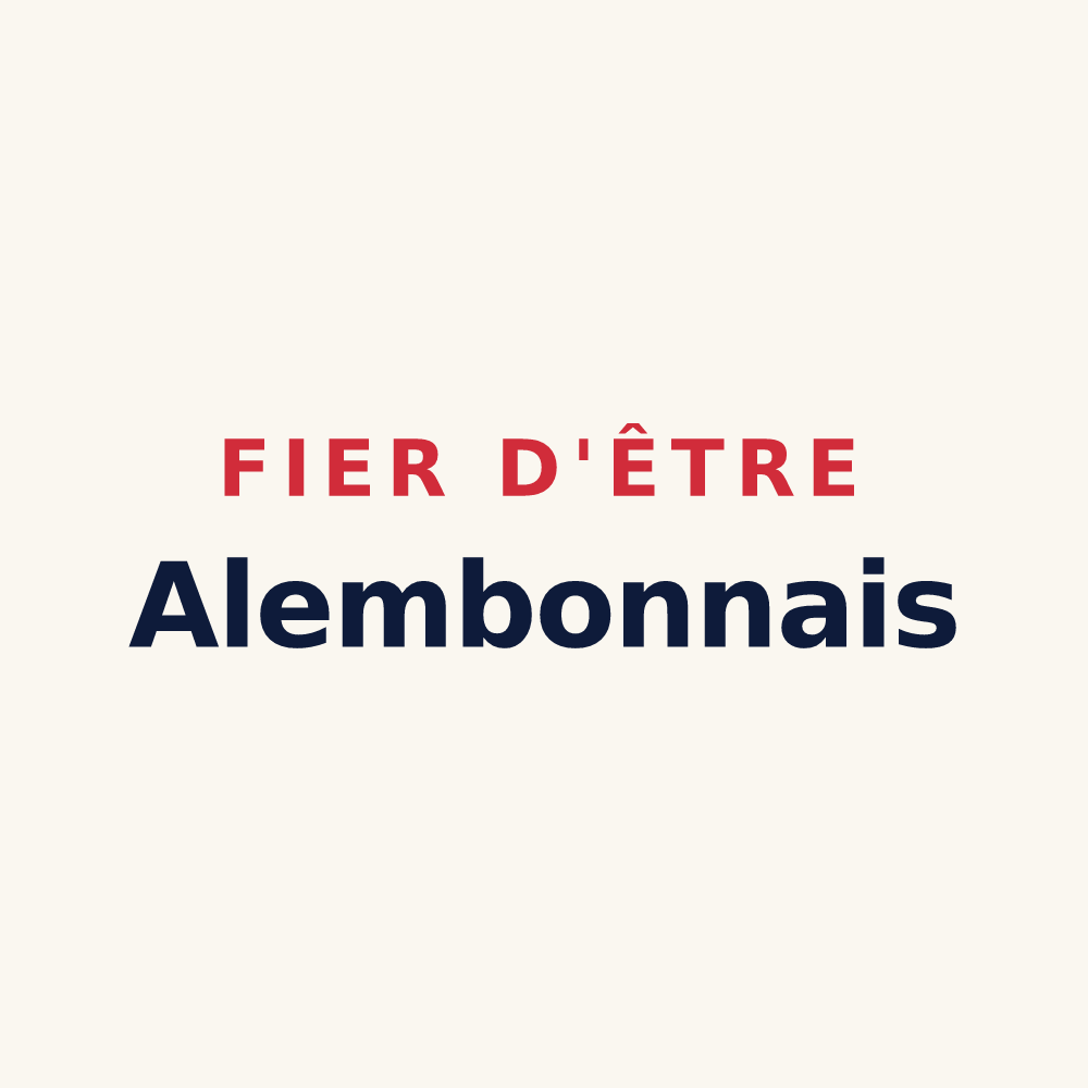 Tasse « Fier d'être Alembonnais » — design pour Alembon