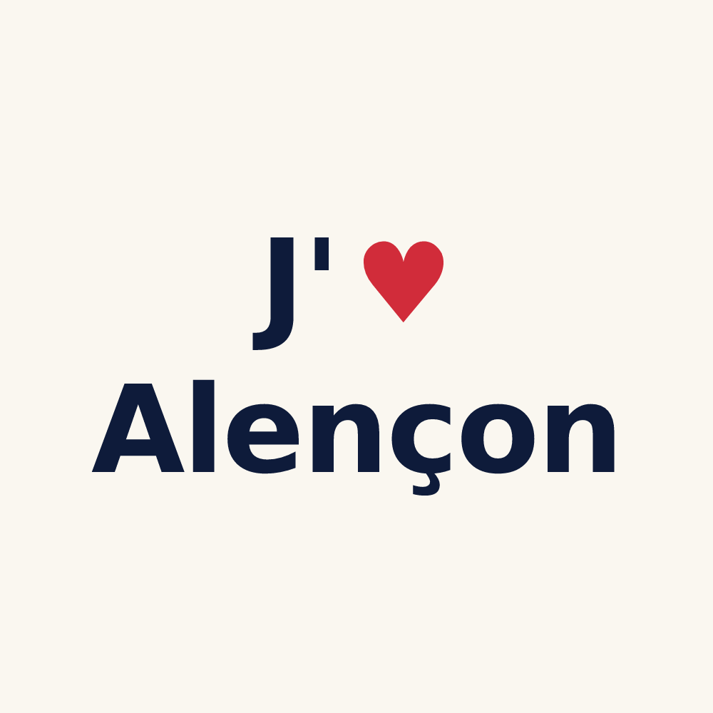 Tasse personnalisée Alençon — design J'aime Alençon