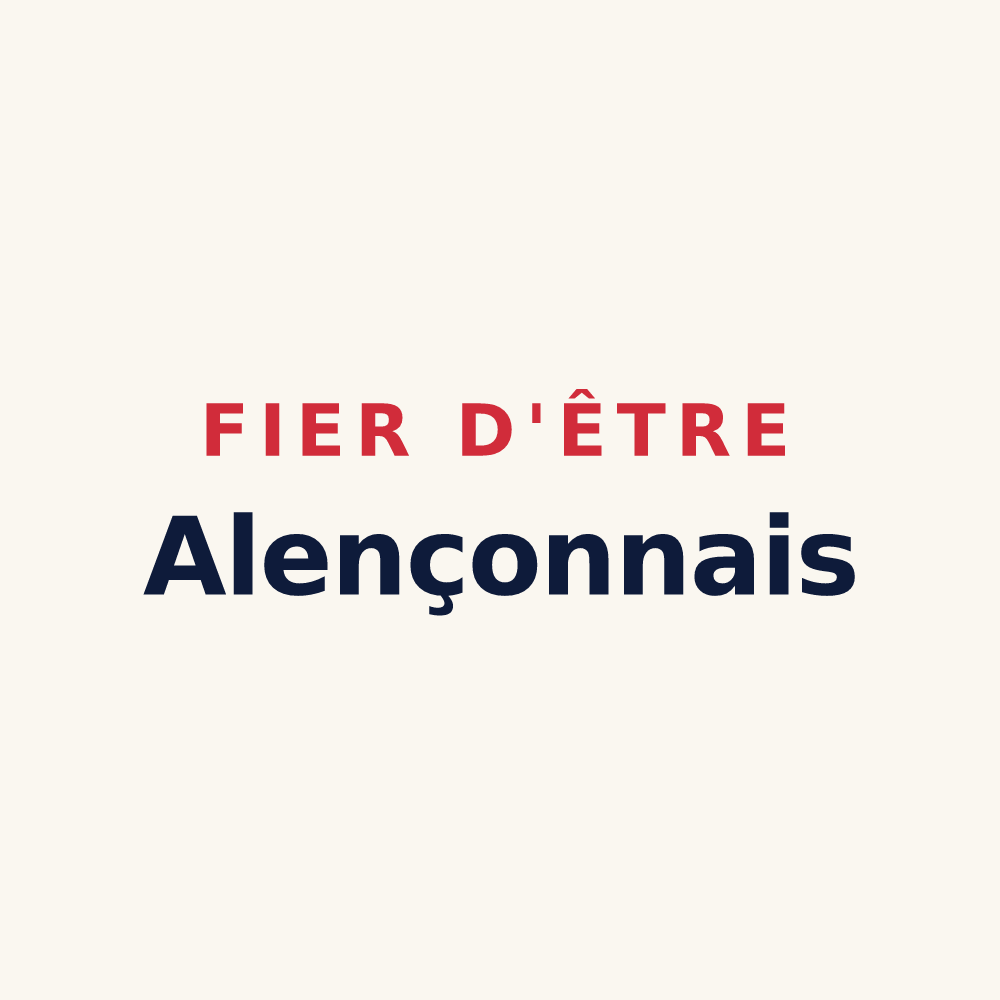 Tasse « Fier d'être Alençonnais » — design pour Alençon