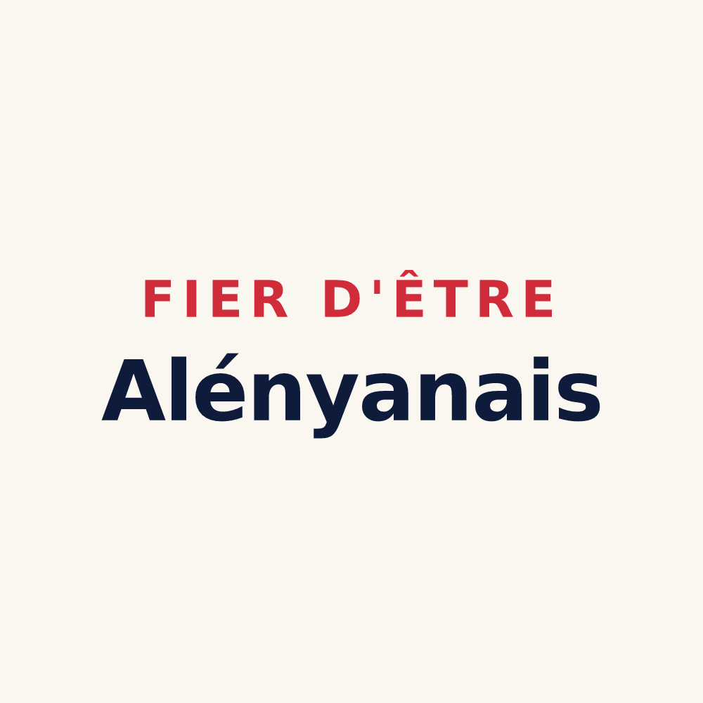 Tasse « Fier d'être Alényanais » — design pour Alénya