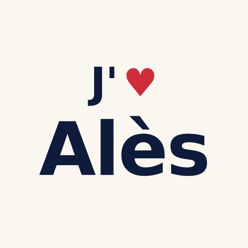 Tasse personnalisée Alès — design « J'aime Alès » imprimé sur la tasse