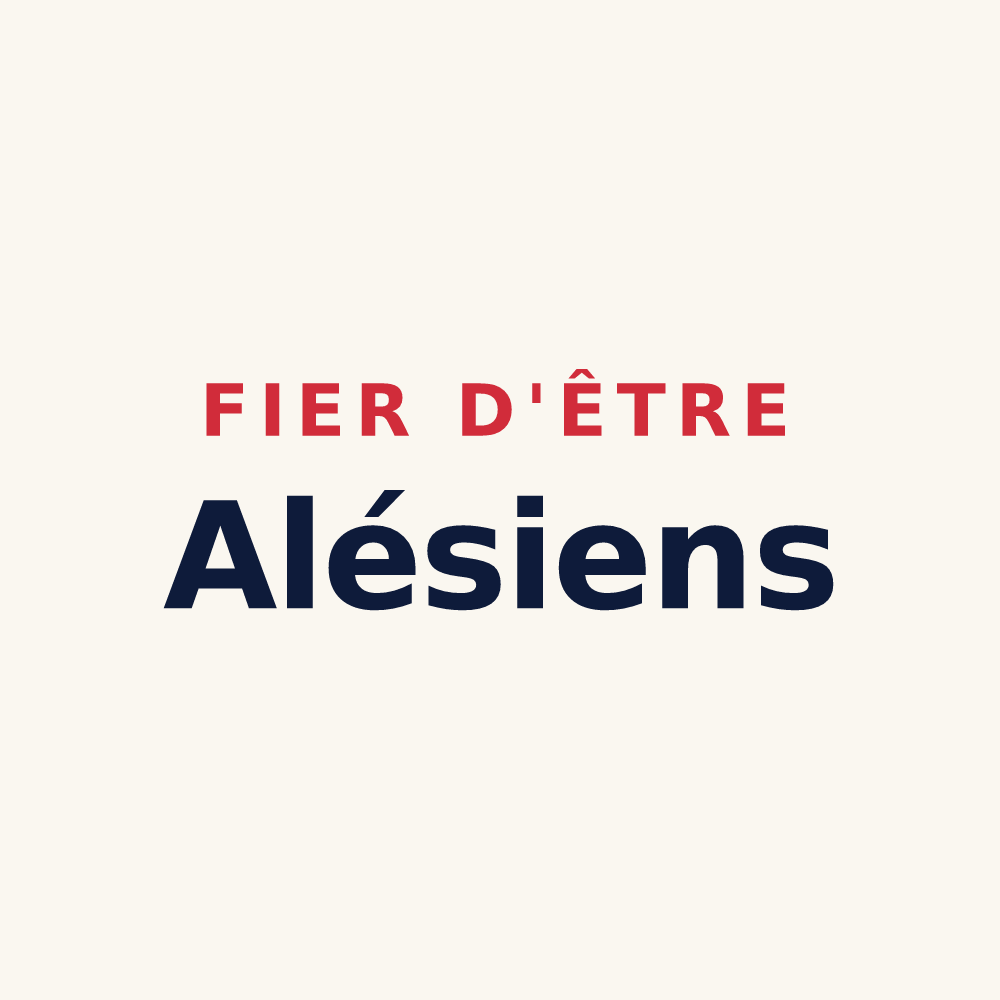 Tasse « Fier d'être Alésiens » — design pour Alès