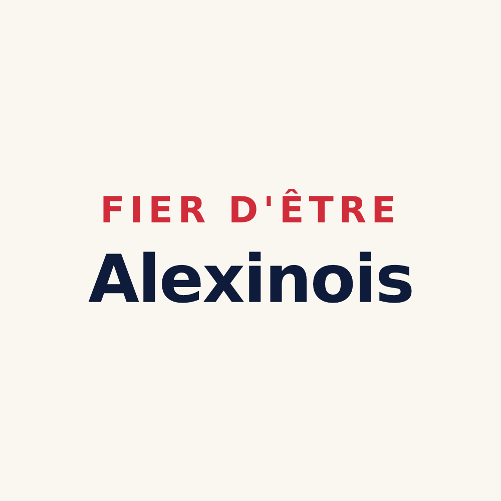 Tasse « Fier d'être Alexinois » — design pour Alexain