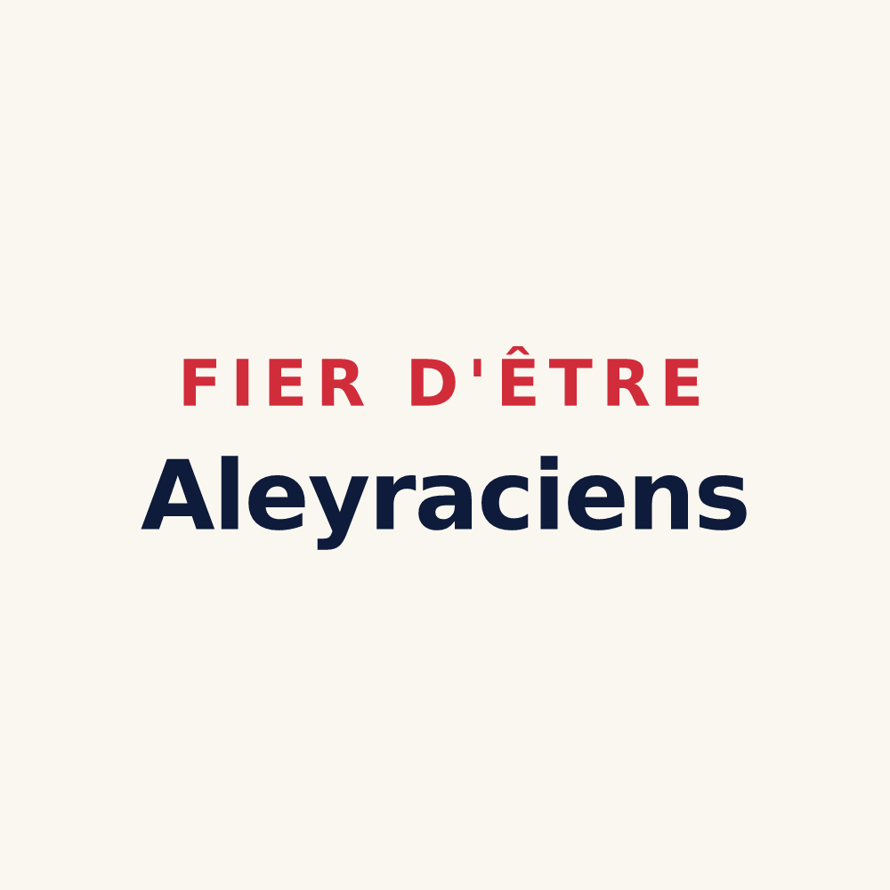 Tasse « Fier d'être Aleyraciens » — design pour Aleyrac