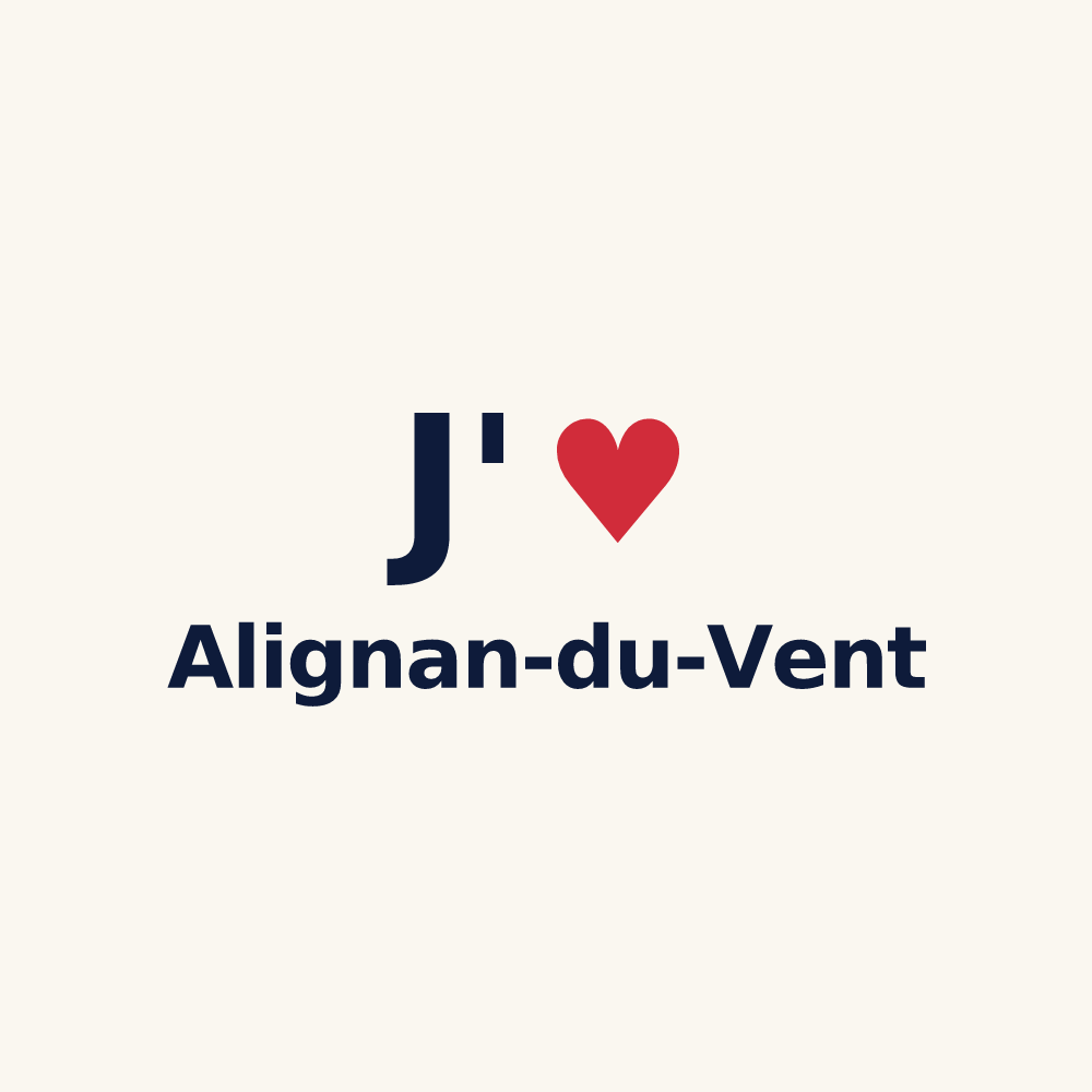 Tasse personnalisée Alignan-du-Vent — design J'aime Alignan-du-Vent