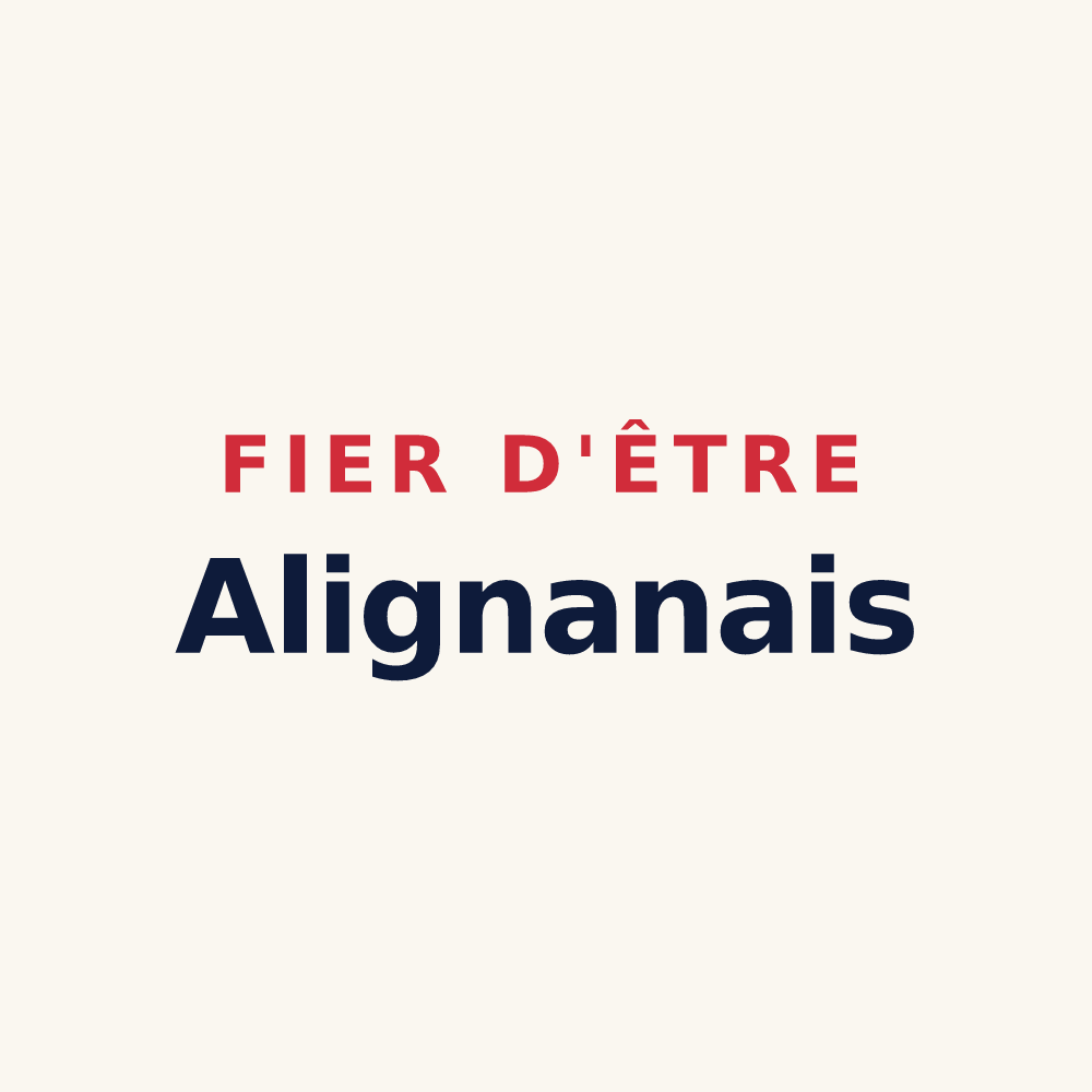 Tasse « Fier d'être Alignanais » — design pour Alignan-du-Vent