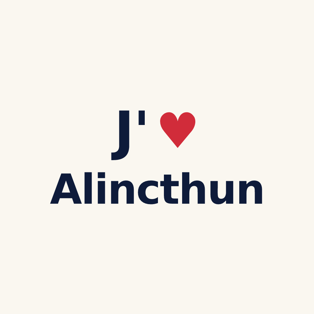 Tasse personnalisée Alincthun — design J'aime Alincthun