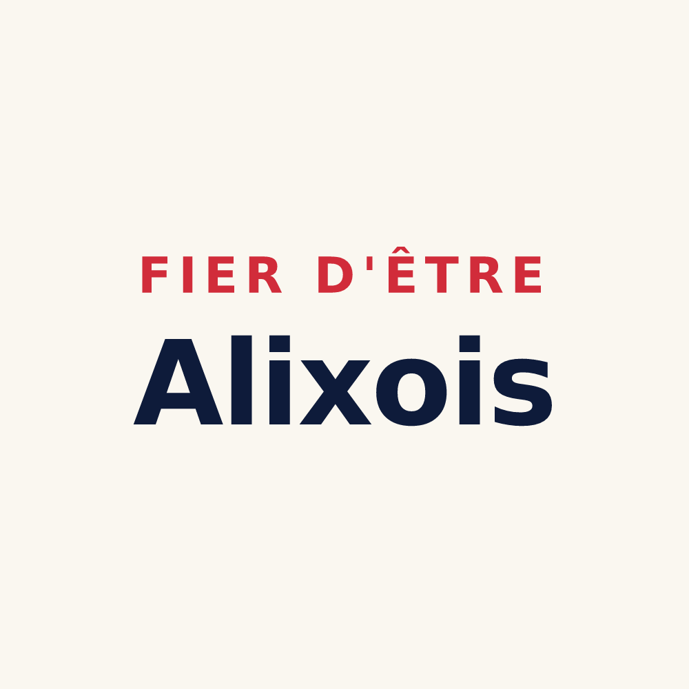 Tasse « Fier d'être Alixois » — design pour Alix