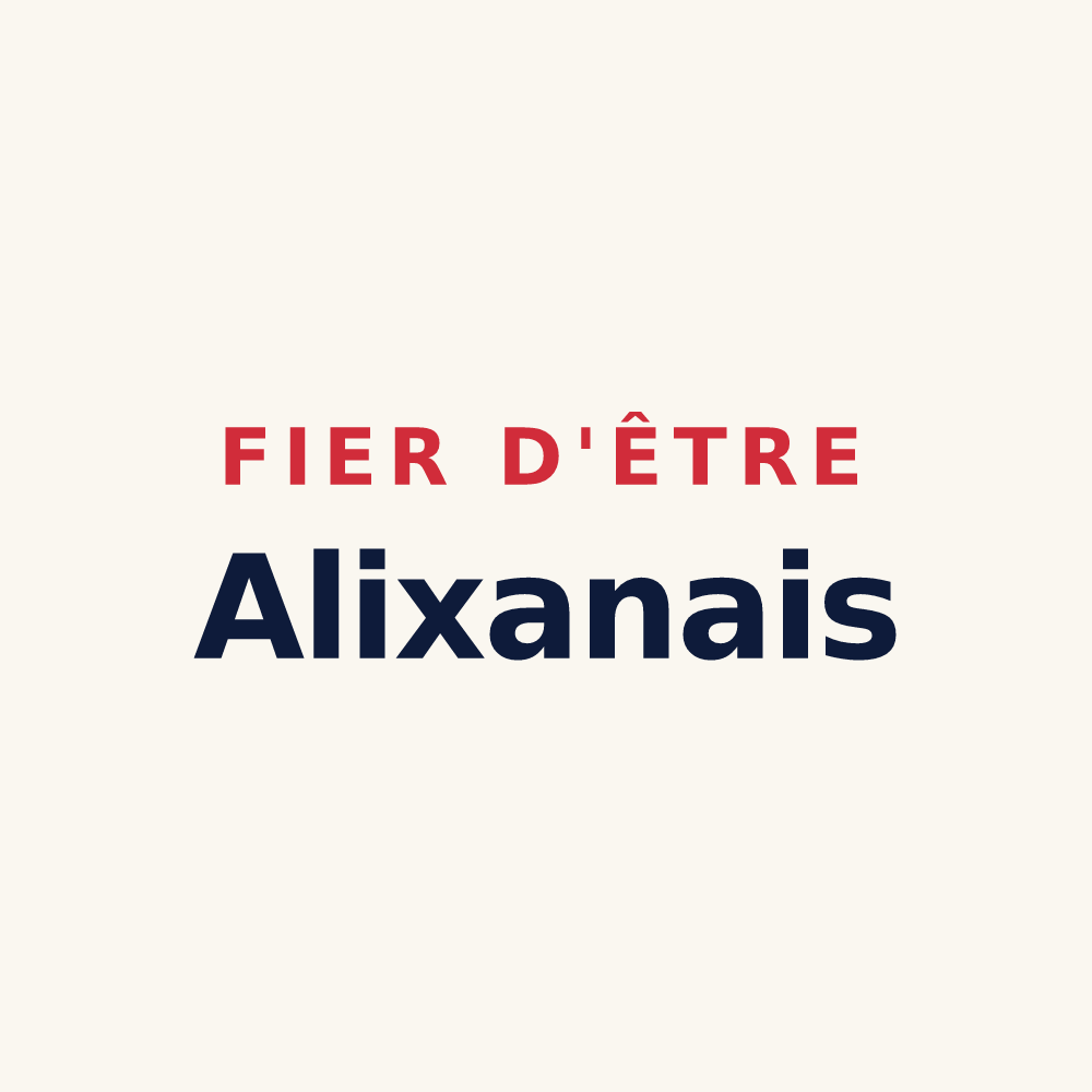 Tasse « Fier d'être Alixanais » — design pour Alixan