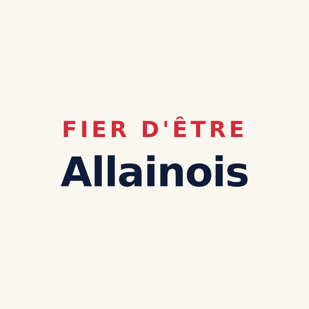Tasse « Fier d'être Allainois » — design pour Allaines