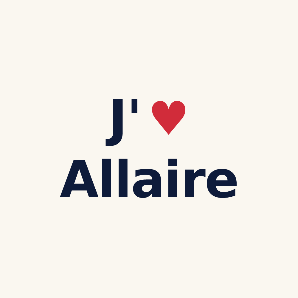 Tasse personnalisée Allaire — design J'aime Allaire