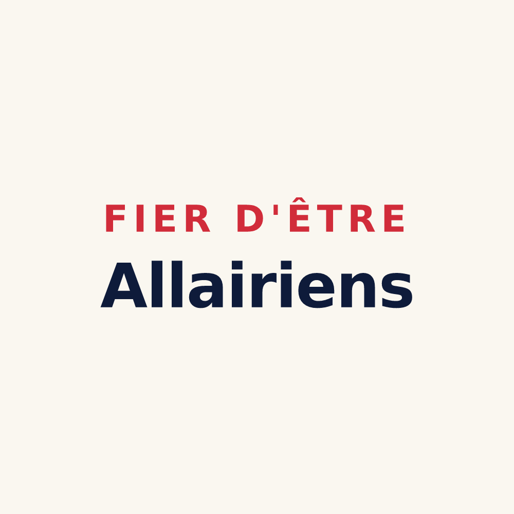 Tasse « Fier d'être Allairiens » — design pour Allaire